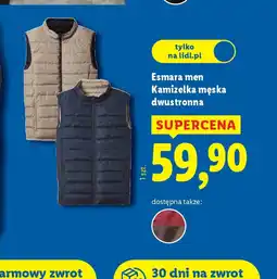 Lidl Kamizelka męska dwustronna Esmera men oferta