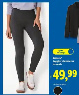 Lidl Legginsy termiczne damskie Esmara oferta