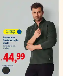 Lidl Sweter męski ze stójką Esmara men oferta