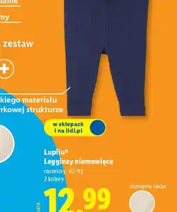 Lidl Legginsy niemowlęce Lupilu oferta