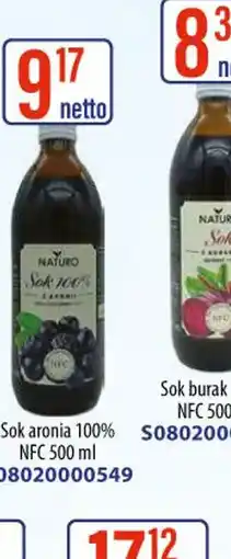 AT NATURO Sok aronia 100% oferta