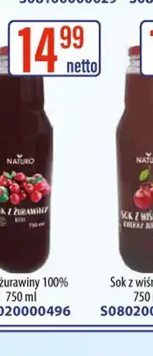 AT NATURO Sok z żurawiny oferta