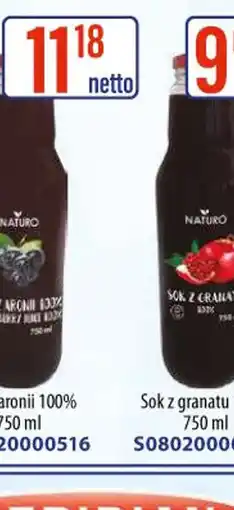 AT NATURO Sok z aronii 100% oferta