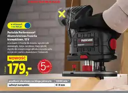 Lidl Akumulatorowa frezarka krawędziowa Parkside Performance oferta