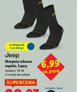 Lidl Skarpety robocze męskie Jeep oferta