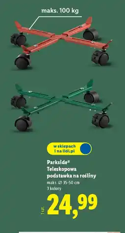 Lidl Teleskopowa podstawka na rośliny Parkside oferta