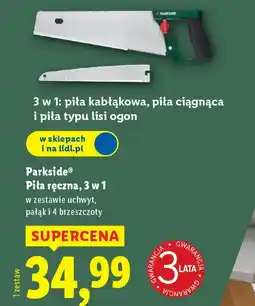 Lidl Piła ręczna Parkside oferta