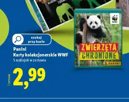 Lidl Panini Karty kolekcjonerskie WWF oferta