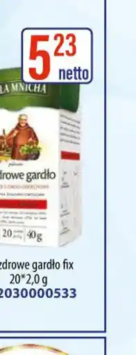 AT ZIOŁA MNICHA Na zdrowe gardło fix oferta