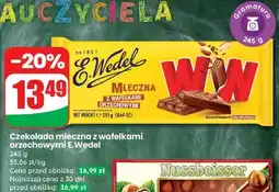 Dino Czekolada mleczna z wafelkami peanut butter E. Wedel Ww oferta