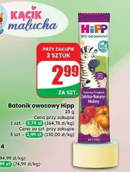 Dino Batonik jabłka-banany-maliny Hipp Owocowy Przyjaciel oferta