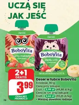 Dino Mus jabłka truskawki i banany Bobovita oferta