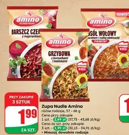 Dino Rosół wołowy z czosnkiem i natką pietruszki pikantny Amino oferta