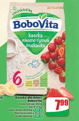 Dino Kaszka mleczno-ryżowa truskawkowa Bobovita oferta