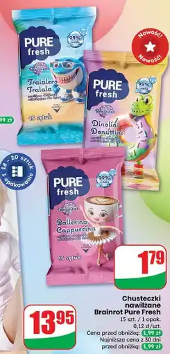 Dino Chusteczki odświeżające dinolini Pure Fresh oferta