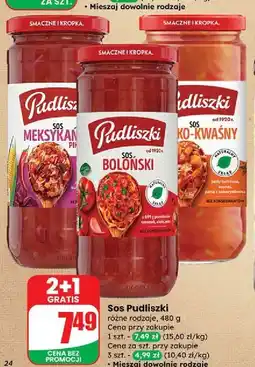 Dino Sos słodko-kwaśny Pudliszki oferta