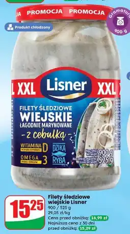 Dino Filety śledziowe wiejskie w oleju z cebulką Lisner oferta