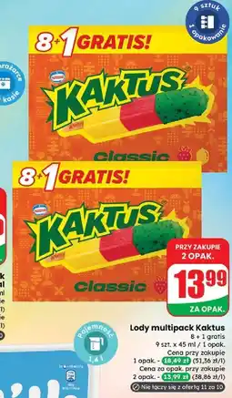 Dino Lody cytrynowo-truskawkowe Nestle Kaktus oferta