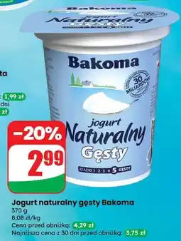 Dino Jogurt naturalny gęsty Bakoma Naturalny oferta