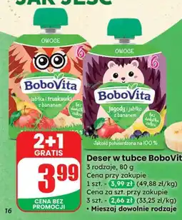 Dino Deser w tubce 3 rodzaje BoboVita oferta