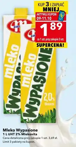 Lewiatan Mleko UHT 2% wypasione Mlekovia oferta