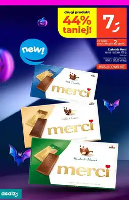 Dealz Czekolada Merci różne rodzaje oferta