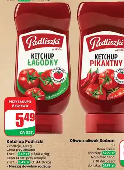 Dino Ketchup łagodny Pudliszki oferta