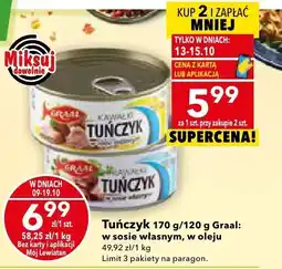 Lewiatan Tuńczyk Graal w sosie własnym/w oleju oferta