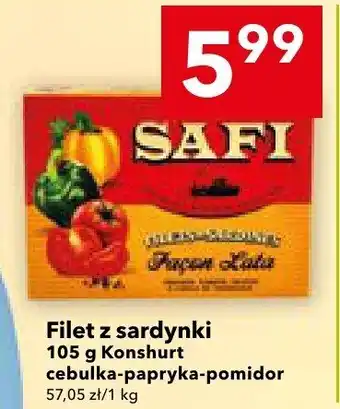 Lewiatan Filet z sardynki w sosie cebulowo-pomidorowym Safi oferta
