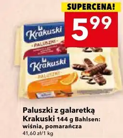 Lewiatan Paluszki z galaretką Krakuski wiśnia, pomarańcza Bahlsen oferta