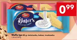 Lewiatan Wafle Iga śmietanka, kakao, truskawka oferta