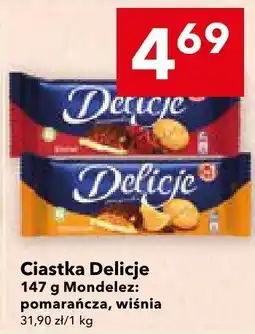Lewiatan Ciastka Delicje pomarańcza, wiśnia Mondelez oferta