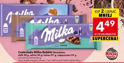 Lewiatan Czekolada Milka Bubble milk, white, kokos, cappuccino Mondelez oferta