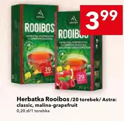Lewiatan Herbata Rooibos classic, malina-grapefruit Astra oferta