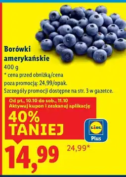 Lidl Borówki amerykańskie Lidl oferta