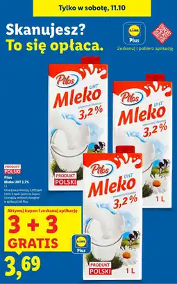 Lidl Mleko UHT 3,2% Pilos oferta