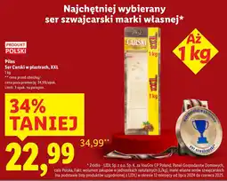 Lidl Ser żółty Pilos Carski w plastrach XXL oferta