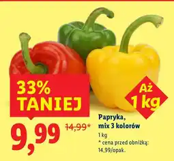 Lidl Papryka mix 3 kolorów Lidl oferta