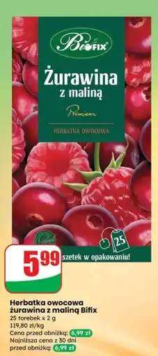 Dino Herbata owocowa żurawina z maliną Bifix oferta