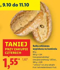 Lidl Bułka orkiszowa wypiekana na kamieniu Lidl oferta
