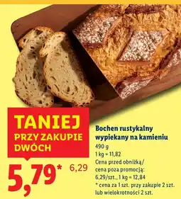 Lidl Chleb bochen rustykalny wypiekany na kamieniu Lidl oferta