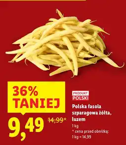 Lidl Fasola szparagowa żółta polska Lidl oferta