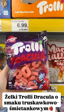 Dino Żelki Dracula o smaku truskawkowo-śmietankowym Trolli oferta