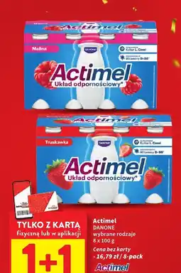 Intermarche Napój mleczny Actimel malina 8-pak Danone oferta