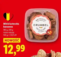 Lidl Ciastka Mini korzenne Speculoos Crumbel oferta