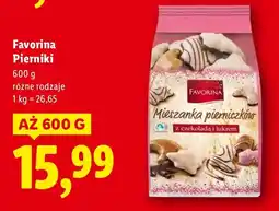Lidl Mieszanka pierniczków z czekoladą i lukrem Favorina oferta