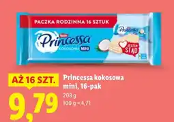 Lidl Wafelek Princessa kokosowa mini 16-pak oferta