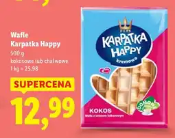 Lidl Wafle kokosowe Karpatka Happy oferta