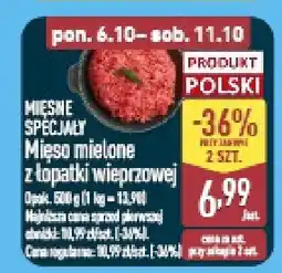 ALDI Mięso mielone z łopatki wieprzowej Mięsne Specjały oferta
