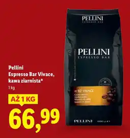 Lidl Kawa ziarnista Espresso Bar Vivace 1 kg Pellini oferta